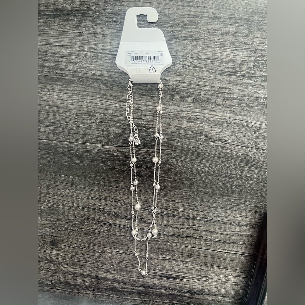 Chaps Silver Layered Necklace - Picture 3 of 3